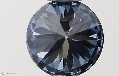 Lab-Grown ROUND Diamond - 0.42 Carat, Fancy Vivid Blue Color, VVS2 Clarity | Sustainable Luxury, Dazzling Brilliance | IGI | Certified LG553257482