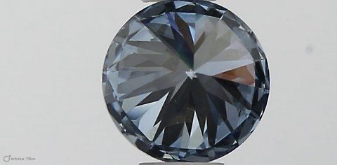 Lab-Grown ROUND Diamond - 0.36 Carat, Fancy Vivid Blue Color, VVS1 Clarity | Sustainable Luxury, Dazzling Brilliance | IGI | Certified LG564379151