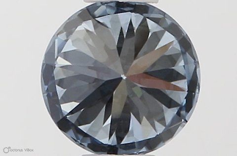 Lab-Grown ROUND Diamond - 0.36 Carat, Fancy Vivid Blue Color, IF Clarity | Sustainable Luxury, Dazzling Brilliance | IGI | Certified LG581331221