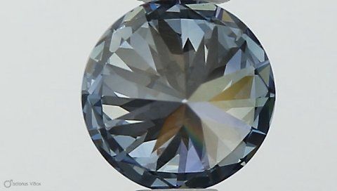 Lab-Grown ROUND Diamond - 0.42 Carat, Fancy Vivid Blue Color, VVS2 Clarity | Sustainable Luxury, Dazzling Brilliance | IGI | Certified LG564379326