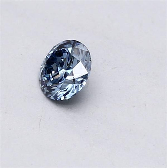 Lab-Grown ROUND Diamond - 0.3 Carat, Fancy Vivid Blue Color, VS1 Clarity | Sustainable Luxury, Dazzling Brilliance | IGI | Certified LG553257423