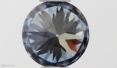 Lab-Grown ROUND Diamond - 0.4 Carat, Fancy Vivid Blue Color, VVS2 Clarity | Sustainable Luxury, Dazzling Brilliance | IGI | Certified LG581331180