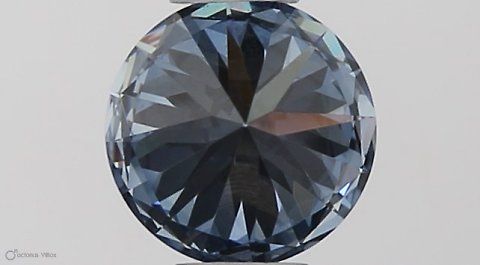 Lab-Grown ROUND Diamond - 0.3 Carat, Fancy Vivid Blue Color, VVS1 Clarity | Sustainable Luxury, Dazzling Brilliance | IGI | Certified LG581331184