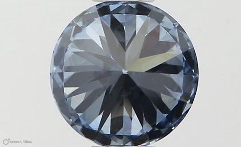 Lab-Grown ROUND Diamond - 0.5 Carat, Fancy Vivid Blue Color, VVS1 Clarity | Sustainable Luxury, Dazzling Brilliance | IGI | Certified LG564379612