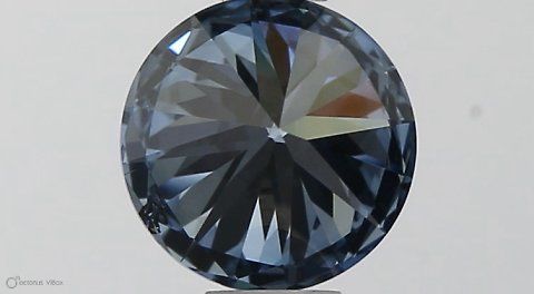 Lab-Grown ROUND Diamond - 0.5 Carat, Fancy Vivid Blue Color, SI1 Clarity | Sustainable Luxury, Dazzling Brilliance | IGI | Certified LG564379446