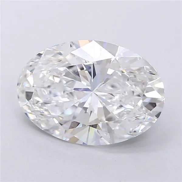 Lab-Grown Oval Diamond - 3.53 Carats, F Color, VVS2 Clarity - Sustainable Luxury and Dazzling Brilliance-IGI·Certified