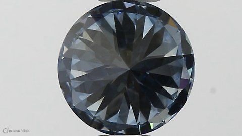 Lab-Grown ROUND Diamond - 0.5 Carat, Fancy Vivid Blue Color, VS2 Clarity | Sustainable Luxury, Dazzling Brilliance | IGI | Certified LG564379174