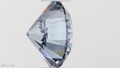 Lab-Grown ROUND Diamond - 0.46 Carat, Fancy Vivid Blue Color, VVS2 Clarity | Sustainable Luxury, Dazzling Brilliance | IGI | Certified LG593306136