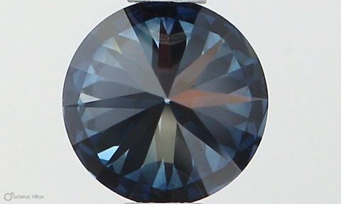 Lab-Grown ROUND Diamond - 0.58 Carat, Fancy Vivid Blue Color, VVS2 Clarity | Sustainable Luxury, Dazzling Brilliance | IGI | Certified LG538290359