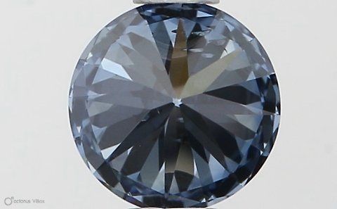 Lab-Grown ROUND Diamond - 0.54 Carat, Fancy Vivid Blue Color, SI1 Clarity | Sustainable Luxury, Dazzling Brilliance | IGI | Certified LG564379178