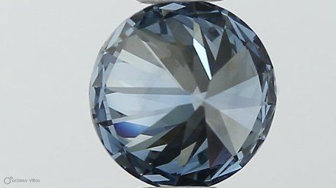 Lab-Grown ROUND Diamond - 0.42 Carat, Fancy Vivid Blue Color, VVS1 Clarity | Sustainable Luxury, Dazzling Brilliance | IGI | Certified LG564379281