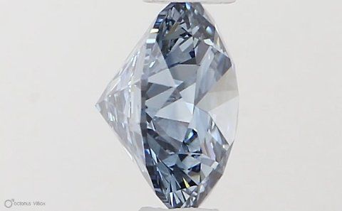 Lab-Grown ROUND Diamond - 0.5 Carat, Fancy Vivid Blue Color, VS1 Clarity | Sustainable Luxury, Dazzling Brilliance | IGI | Certified LG581331306