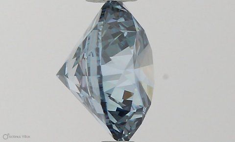 Lab-Grown ROUND Diamond - 0.75 Carat, Fancy Vivid Blue Color, VS2 Clarity | Sustainable Luxury, Dazzling Brilliance | IGI | Certified LG581331104