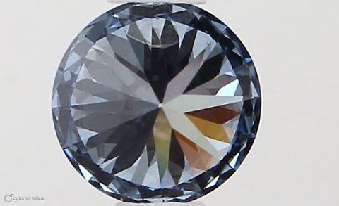 Lab-Grown ROUND Diamond - 0.34 Carat, Fancy Vivid Blue Color, VS1 Clarity | Sustainable Luxury, Dazzling Brilliance | IGI | Certified LG581331387