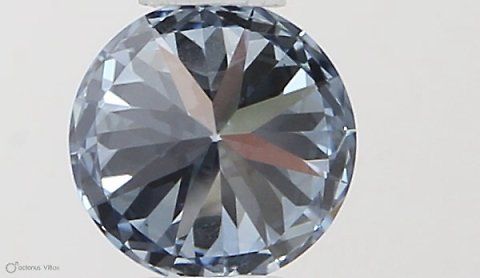 Lab-Grown ROUND Diamond - 0.31 Carat, Fancy Vivid Blue Color, VS1 Clarity | Sustainable Luxury, Dazzling Brilliance | IGI | Certified LG581331390