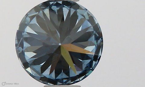 Lab-Grown ROUND Diamond - 0.61 Carat, Fancy Vivid Blue Color, VS1 Clarity | Sustainable Luxury, Dazzling Brilliance | IGI | Certified LG564379609