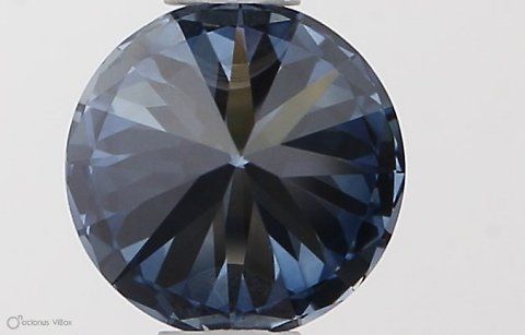 Lab-Grown ROUND Diamond - 0.56 Carat, Fancy Vivid Blue Color, VS1 Clarity | Sustainable Luxury, Dazzling Brilliance | IGI | Certified LG564379381