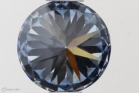 Lab-Grown ROUND Diamond - 0.6 Carat, Fancy Vivid Blue Color, IF Clarity | Sustainable Luxury, Dazzling Brilliance | IGI | Certified LG581331054