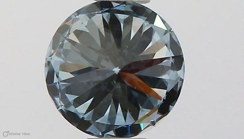 Lab-Grown ROUND Diamond - 0.5 Carat, Fancy Intense Blue Color, SI2 Clarity | Sustainable Luxury, Dazzling Brilliance | IGI | Certified LG581330966