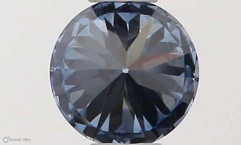 Lab-Grown ROUND Diamond - 0.35 Carat, Fancy Vivid Blue Color, VS1 Clarity | Sustainable Luxury, Dazzling Brilliance | IGI | Certified LG538290365