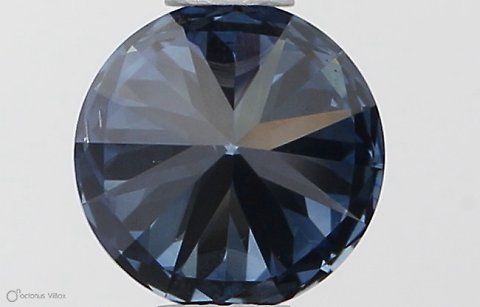 Lab-Grown ROUND Diamond - 0.5 Carat, Fancy Vivid Blue Color, SI1 Clarity | Sustainable Luxury, Dazzling Brilliance | IGI | Certified LG553257481