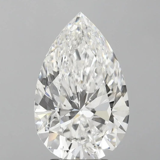 Lab-Grown Pear Diamond - 4.79 Carats, E Color, VVS2 Clarity - Sustainable Luxury and Dazzling Brilliance-IGI·Certified