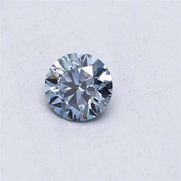 Lab-Grown ROUND Diamond - 0.3 Carat, Fancy Vivid Blue Color, VS1 Clarity | Sustainable Luxury, Dazzling Brilliance | IGI | Certified LG553257506