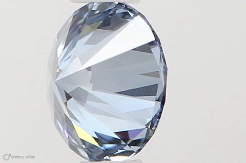 Lab-Grown ROUND Diamond - 0.52 Carat, Fancy Vivid Blue Color, VVS1 Clarity | Sustainable Luxury, Dazzling Brilliance | IGI | Certified LG581331403