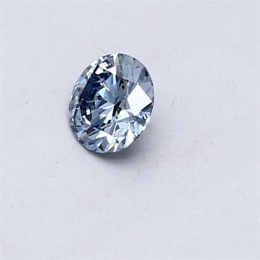 Lab-Grown ROUND Diamond - 0.31 Carat, Fancy Vivid Blue Color, SI2 Clarity | Sustainable Luxury, Dazzling Brilliance | IGI | Certified LG546229980