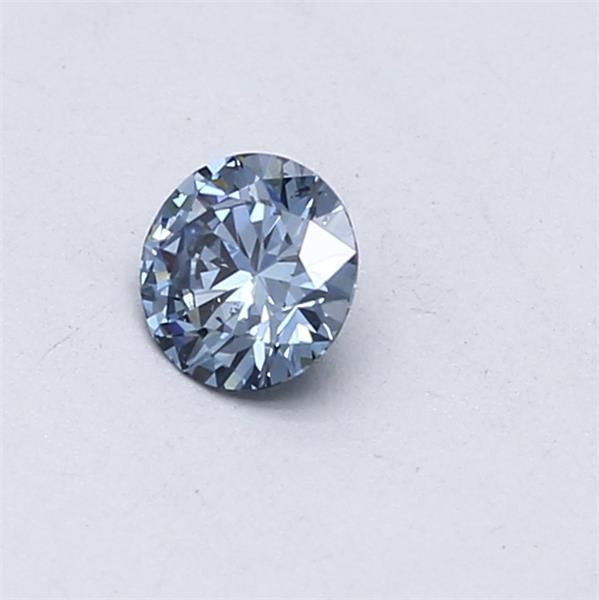 Lab-Grown ROUND Diamond - 0.31 Carat, Fancy Vivid Blue Color, SI1 Clarity | Sustainable Luxury, Dazzling Brilliance | IGI | Certified LG564379199