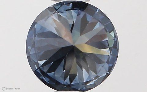 Lab-Grown ROUND Diamond - 0.56 Carat, Fancy Vivid Blue Color, VS2 Clarity | Sustainable Luxury, Dazzling Brilliance | IGI | Certified LG564379366