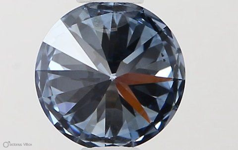 Lab-Grown ROUND Diamond - 0.45 Carat, Fancy Vivid Blue Color, VS1 Clarity | Sustainable Luxury, Dazzling Brilliance | IGI | Certified LG581331324