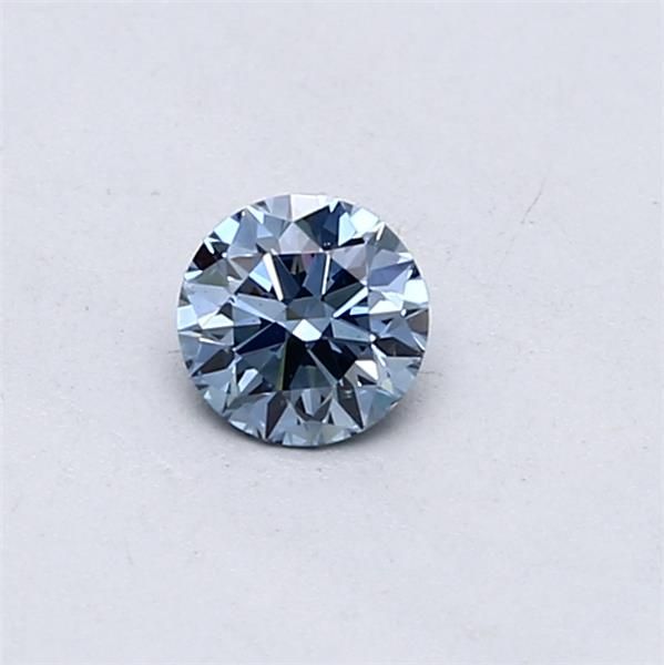 Lab-Grown ROUND Diamond - 0.3 Carat, Fancy Vivid Blue Color, VS1 Clarity | Sustainable Luxury, Dazzling Brilliance | IGI | Certified LG546229946