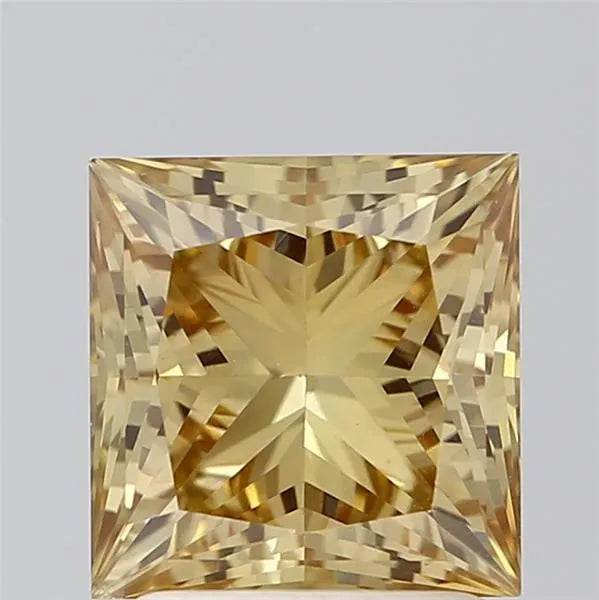 2.02ct Princess Lab Grown Diamond (Fancy Intense Yellow, Clarity VS1, IGI)