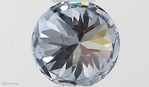 Lab-Grown ROUND Diamond - 0.32 Carat, Fancy Vivid Blue Color, VVS1 Clarity | Sustainable Luxury, Dazzling Brilliance | IGI | Certified LG581331384