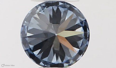 Lab-Grown ROUND Diamond - 0.32 Carat, Fancy Vivid Blue Color, VS2 Clarity | Sustainable Luxury, Dazzling Brilliance | IGI | Certified LG564379311