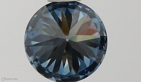 Lab-Grown ROUND Diamond - 0.53 Carat, Fancy Vivid Blue Color, VS2 Clarity | Sustainable Luxury, Dazzling Brilliance | IGI | Certified LG581331081