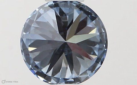 Lab-Grown ROUND Diamond - 0.46 Carat, Fancy Vivid Blue Color, VVS1 Clarity | Sustainable Luxury, Dazzling Brilliance | IGI | Certified LG581331294