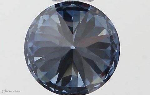 Lab-Grown ROUND Diamond - 0.53 Carat, Fancy Vivid Blue Color, VS1 Clarity | Sustainable Luxury, Dazzling Brilliance | IGI | Certified LG546230066