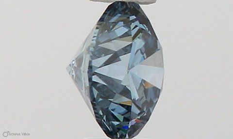 Lab-Grown ROUND Diamond - 0.32 Carat, Fancy Vivid Blue Color, VVS2 Clarity | Sustainable Luxury, Dazzling Brilliance | IGI | Certified LG564379581