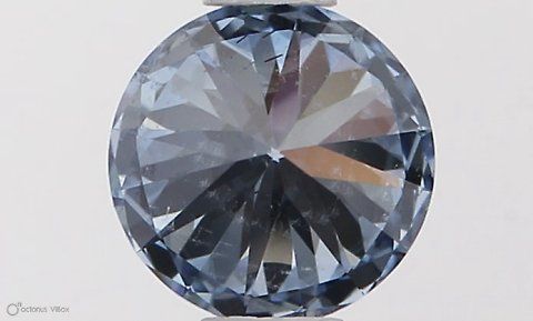 Lab-Grown ROUND Diamond - 0.51 Carat, Fancy Vivid Blue Color, VS2 Clarity | Sustainable Luxury, Dazzling Brilliance | IGI | Certified LG538290474