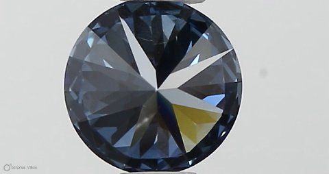 Lab-Grown ROUND Diamond - 0.35 Carat, Fancy Vivid Blue Color, SI1 Clarity | Sustainable Luxury, Dazzling Brilliance | IGI | Certified LG533292813