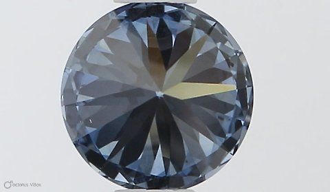 Lab-Grown ROUND Diamond - 0.53 Carat, Fancy Vivid Blue Color, VS1 Clarity | Sustainable Luxury, Dazzling Brilliance | IGI | Certified LG581331232