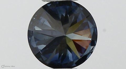 Lab-Grown ROUND Diamond - 0.37 Carat, Fancy Vivid Blue Color, SI1 Clarity | Sustainable Luxury, Dazzling Brilliance | IGI | Certified LG538290432