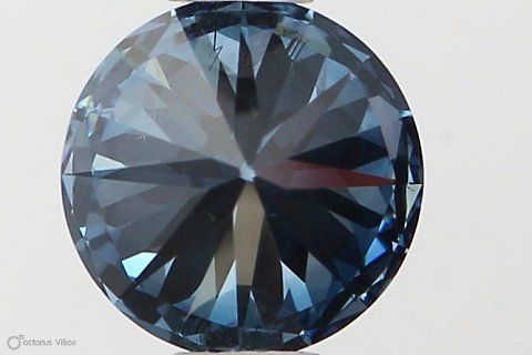 Lab-Grown ROUND Diamond - 0.62 Carat, Fancy Vivid Blue Color, SI1 Clarity | Sustainable Luxury, Dazzling Brilliance | IGI | Certified LG538290357