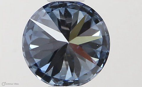 Lab-Grown ROUND Diamond - 0.52 Carat, Fancy Vivid Blue Color, VVS1 Clarity | Sustainable Luxury, Dazzling Brilliance | IGI | Certified LG581331285