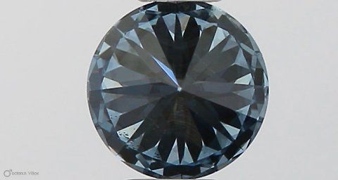 Lab-Grown ROUND Diamond - 0.32 Carat, Fancy Vivid Blue Color, VS2 Clarity | Sustainable Luxury, Dazzling Brilliance | IGI | Certified LG581330958