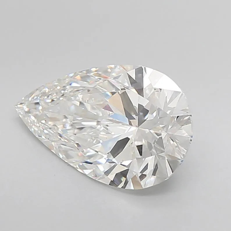 Lab-Grown Pear Diamond - 4.09 Carats, E Color, VVS2 Clarity - Sustainable Luxury and Dazzling Brilliance-IGI·Certified