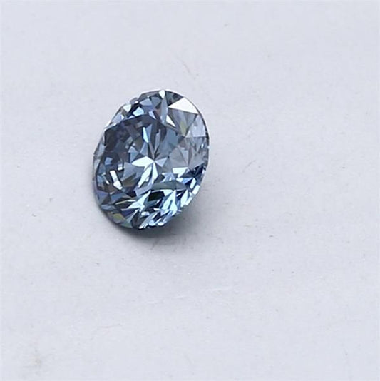 Lab-Grown ROUND Diamond - 0.3 Carat, Fancy Vivid Blue Color, VVS2 Clarity | Sustainable Luxury, Dazzling Brilliance | IGI | Certified LG553257520