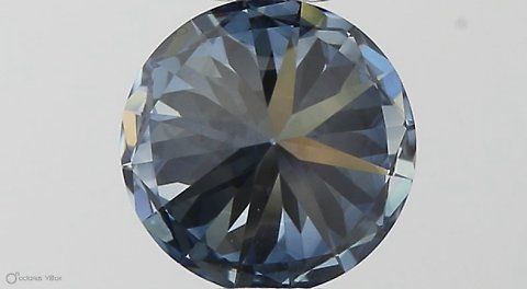 Lab-Grown ROUND Diamond - 0.57 Carat, Fancy Vivid Blue Color, VVS2 Clarity | Sustainable Luxury, Dazzling Brilliance | IGI | Certified LG564379453